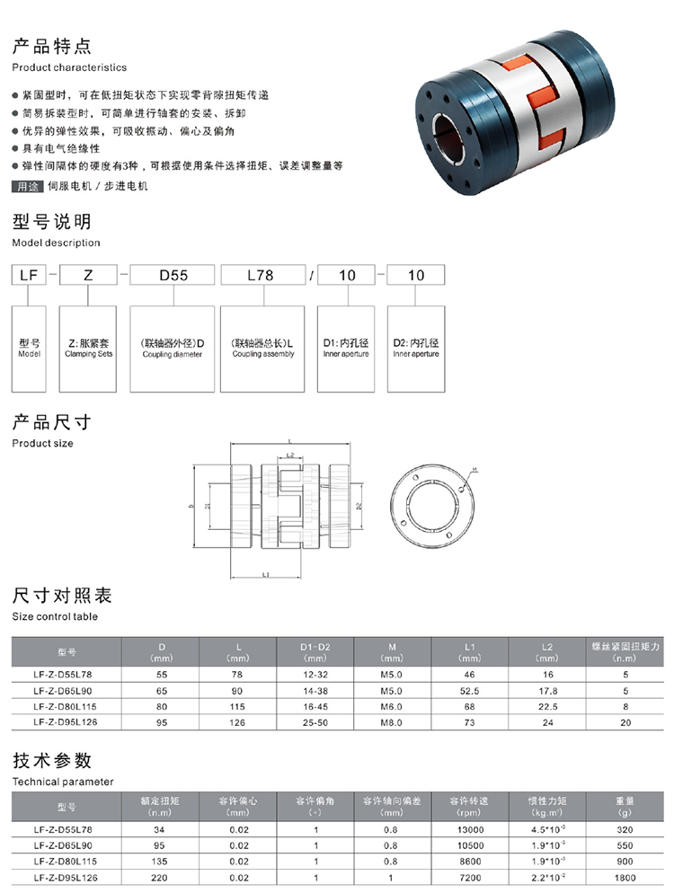 梅花弹性联轴器，十字滑块联轴器(图4)